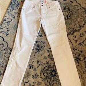 COPY - Cabi Slim Boyfriend White Jeans New Condition
